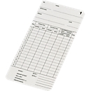 Carte de pointage BÜRK, utilisable des deux côtés, pour pointeuse K800/K895/K1300, 500 p.