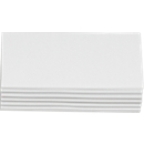 Cartes de modération - carton - rectangle - 95 x 205 mm - blanc - 250 p.