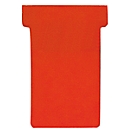 Cartes T Franken, pour tableau à fiches, taille 1, largeur tête 29 mm, largeur pied 17 mm, hauteur 47 mm, rouge
