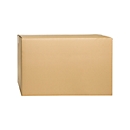 Cartons pliables et ondulés, double cannelure, 700 x 400 x 400 mm, brun