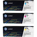 Cartouche d'impression Color LaserJet CF440AM HP, LOT cyan + magenta + jaune