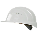 Casco de protección EuroGuard I/79 4-G, polietileno de alta presión, DIN EN 397, blanco, con correas de 4 puntos, ventilación