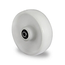 CASCOO inbouwwiel N0N0, met wiel ø 80 mm x B 34 mm, polyamide velg, polyamide loopvlak, naturel/wit, rollager, tot 130 kg