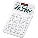 Casio Tischrechner JW-200 SC, 12-stelliges BIG LC-Display, Solar-/Batteriebetrieb, weiß