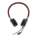 Casque d'écoute Jabra Evolve 40, filaire, prise USB 2.0/3.0/3.5 mm, suppression passive du bruit, Busylight, binaural