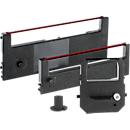 Cassette d'impression pour pointeuses, noir/rouge