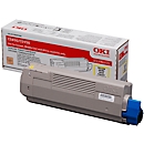 Cassette de toner 43865721 OKI, jaune