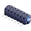 Cassettes de ruban pour titreuses 91211 DYMO®, plastique, 12 mm, 6 + 1 GRATUIT
