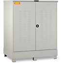 CEMO 320 depot voor gevaarlijke stoffen, staal, carterinhoud 320 l, afsluitbaar, B 1500 x D 1200 x H 1895 mm, voor 2 x 200 l/6 x 60 l
