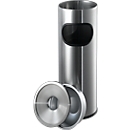 Cendrier sur pied, acier inoxydable, ø 190 x H 610 mm