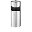 Cendrier sur pied avec tamis, inox