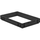 Cerco de palet EFR 6070 para caja con dimensiones norma europea, conductor ESD, 600 x 400 x 75 mm