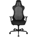 Chaise de bureau Sitness RS Sport Uni, avec accoudoirs, mécanisme synchrone 3D, siège en forme d'auge, appui-tête, noir/noir