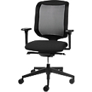 Chaise pivotante Giroflex modèle 434, sans accoudoirs, noir