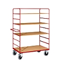 Chariot à 4 étages - L 1400 x l. 800 x H 880 mm - capacité de charge 500 kg - notre marque Schaefer Shop Select