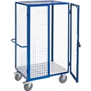 Chariot à armoire avec grille ESD avec serrure à cylindre, 980 x 700 mm