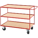 Chariot à étages avec 3 étages, 990 x 590 mm