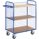 Chariot à étages, avec parois grillagées, 3 côtés, 35 kg