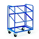 Chariot de préparations de commandes, avec 3 étages avec fond ouvert, L 410 x l. 620 x H 1350 mm, capacité de charge 200 kg
