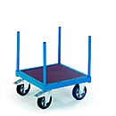 Chariot de transport pour charges longues - 620 x 620 mm - 1000 kg - pneus caoutchouc