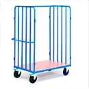 Chariot porte-colis avec tubes verticaux, ouvert, 1000 x 700 mm