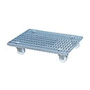 Châssis mobile à caillebotis, usage en intérieur, galvanisé, 800 x 600 mm