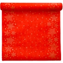 Chemin de table Papstar "Christmas Shine", 3 m x 400 mm, semblable à du tissu, Airlaid, rouge