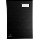 Chemise de signature Exacompta 57021E Klassik, format A4, 20 compartiments, étiquette d'insertion, dos extensible, carton dur avec couverture plastique/carton, noir