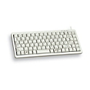 CHERRY Compact-Keyboard G84-4100 - Tastatur - PS/2, USB - Deutsch - Hellgrau
