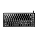 CHERRY Compact-Keyboard G84-4100 - Tastatur - PS/2, USB - Schweiz - Tastenschalter: CHERRY ML - Schwarz