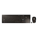 CHERRY DW 9000 SLIM - Tastatur-und-Maus-Set - US mit Euro-Symbol - Schwarz, Bronze
