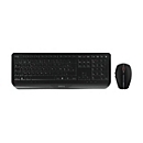 CHERRY GENTIX DESKTOP - Tastatur-und-Maus-Set - Belgien - Schwarz