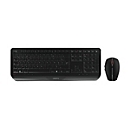 CHERRY GENTIX DESKTOP - Tastatur-und-Maus-Set - kabellos - 2.4 GHz - Französisch - Schwarz