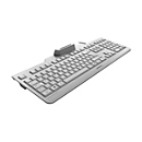 CHERRY SECURE BOARD 1.0 - Tastatur - mit NFC - Deutsch - Weiß/Grau