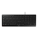 CHERRY STREAM KEYBOARD - Tastatur - USB - Pan-Nordic - Tastenschalter: CHERRY SX - Schwarz