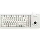 Cherry Tastaur XS Trackball Keyboard G84-5400, QWERTZ, met 2 muisknoppen, USB-poort, lichtgrijs