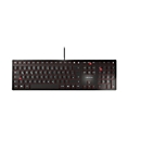 Cherry toetsenbord KC 6000 Slim, QWERTZ, 105 + 6 toetsen, Status leds voor CAPS LOCK, NUM & SCROLL, zwart