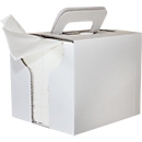 Chiffons de nettoyage WIPEX®-SUPREME TO GO, réutilisables, pliés en Z, extrêmement résistants à la déchirure &amp; absorbants, taille des chiffons env. 300 x 380 mm, viscose &amp; polyester, blanc, 8 x 80 chiffons