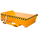 Chip container Bauer SMGU 610, oil- and watertight welding, 610 l, orange
