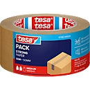 Cinta de embalaje tesa tesapack Strong Paper, papel, 107 µm, L 50 m x B 50 mm, marrón, 6 rollos
