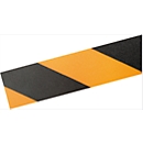 Cinta de señalización de suelos Durable, bicolor, autoadherente, 30 m de largo, negro/amarillo