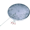 Circular base, for wall-mounted ashtray