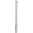 Cityring steel bollard, removable, cylinder lock, equally lockable, incl. base bushing