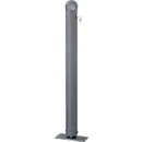 Citytrend bollard, hemispherical, hinged, cylinder lock, base plate, lockable, lockable in the same way