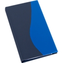 Classeur à anneaux pour cartes de visite bleu EICHNER, pour 200 cartes de visite, mécanisme avec 4 anneaux de classeur, format A5