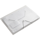 Classeur à levier FolderSys JUMBO, A4, L 240 x H 320 mm, 3 rabats intérieurs &amp; fermeture élastique, polypropylène, épaisseur 0,42 mm, transparent, 10 pièces