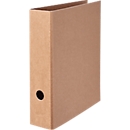 Classeur Falken PURE Nature, format A4, largeur de dos 80 mm, pour env. 600 feuilles, mécanisme à levier, trou de poignée &amp; fentes d'économie d'espace, carton, brun