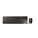 Clavier sans fil avec souris Cherry DW 9100 SLIM, QWERTZ, USB/Bluetooth, rechargeable, souris 6 boutons, jusqu'à 2400 dpi, jusqu'à 10 m, noir-bronze