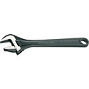 Clé à molette Gedore 60 P, SW max. 20 mm, longueur 155 mm, acier CV, réglable, avec échelle de réglage, hexagonale