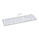 CleanType Easy Basic TKL-105-GCQ-IP68-KGEH-WHITE-USB-DE - Tastatur - USB - Deutsch - weiß